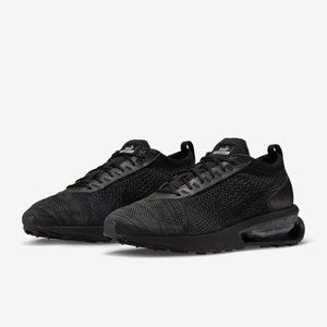 Nike Men's Black Air Max Flyknit Racer Running Shoes FD2764-001